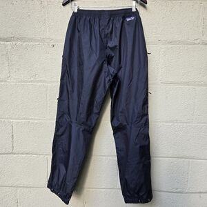 Patagonia H2NO Black Nylon Leg Zip Rain Wind Base Pants Men Size ● S